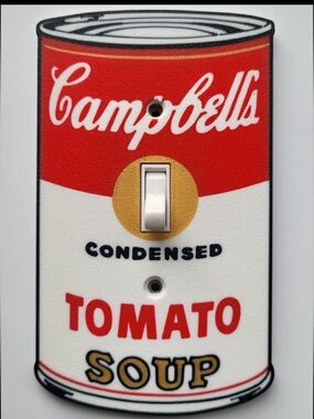 2/$25 Campbell’s Soup Can Inspired Light Switch Cover | 3D Printed